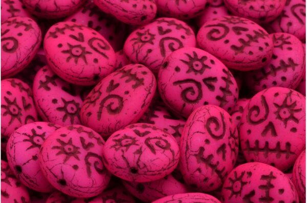 Woodoo Funny Face Beads 16x13mm - Imagen 1