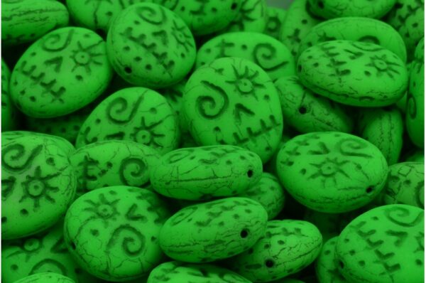 Woodoo Funny Face Beads 16x13mm - Imagen 1