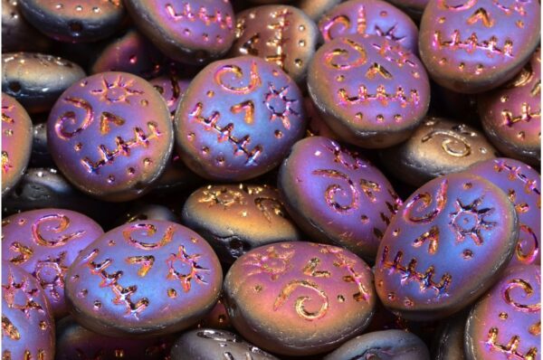 Woodoo Funny Face Beads 16x13mm - Image 1