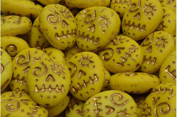 Woodoo Funny Face Beads 16x13mm - Imagen 1
