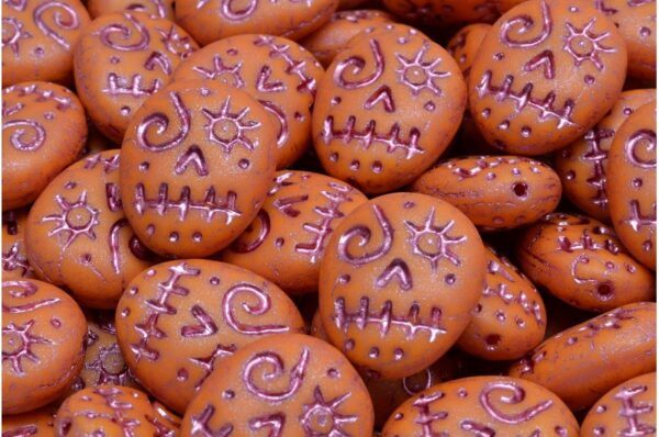 Woodoo Funny Face Beads 16x13mm - Imagen 1