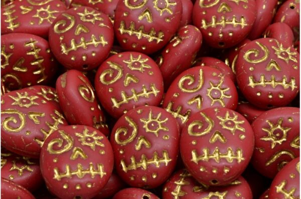 Woodoo Funny Face Beads 16x13mm - Imagen 1