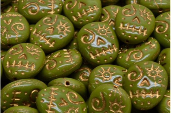 Woodoo Funny Face Beads 16x13mm - Imagen 1