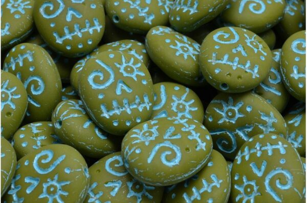 Woodoo Funny Face Beads 16x13mm - Imagen 1