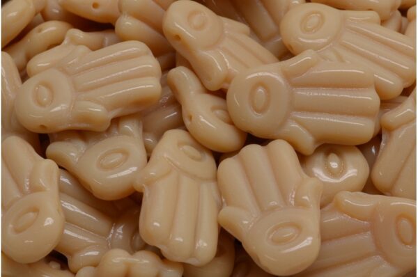 Hamsa Hand Beads 14x20mm - Image 1