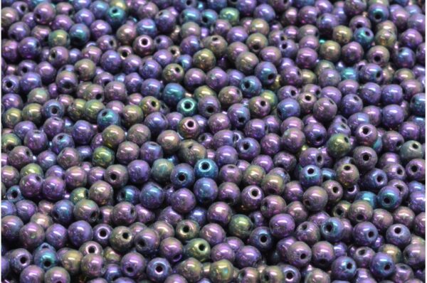 Round Druck Beads 3mm - Image 1