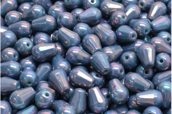 Firepolished Drop Beads 8x6mm - Image 1