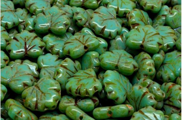 Maple Leaf Beads 13x11mm - Image 1