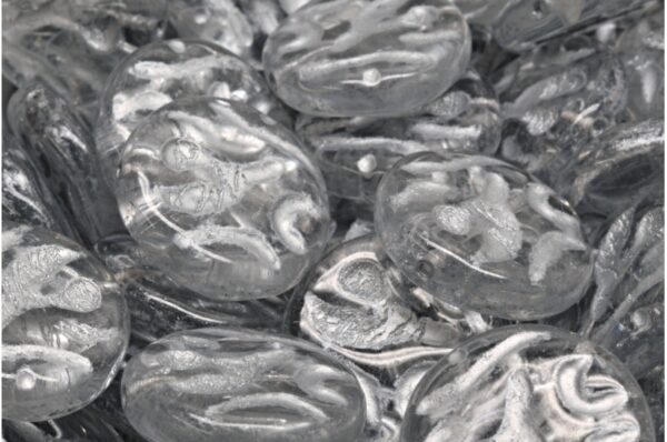 Flat Round Designed Beads 20x20mm - Image 1