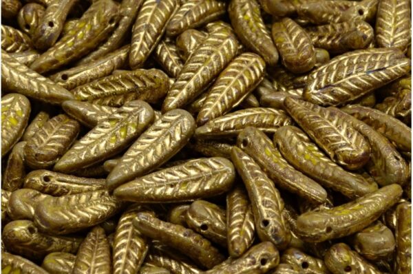 Bird Feather Beads 5x17mm - Image 1