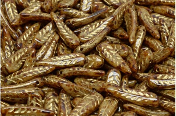 Bird Feather Beads 5x17mm - Image 1