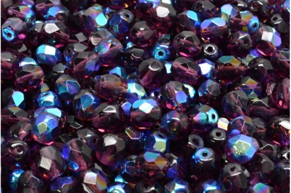 Firepolished Round Beads 6mm - Image 1