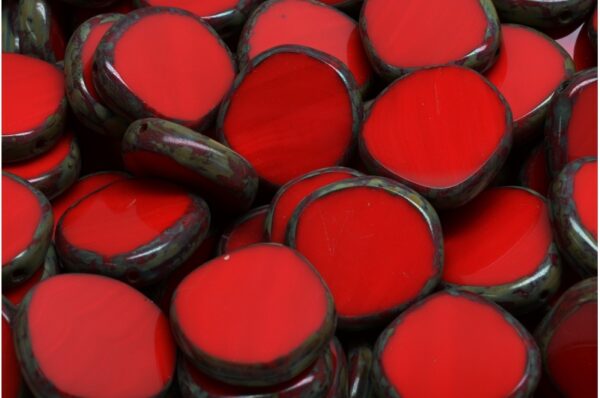TCB 8 Edged Designed Beads 15x15mm - Image 1