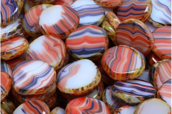 TCB 8 Edged Designed Beads 15x15mm - Image 1
