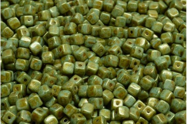 Cube Beads 4x4mm - Image 1