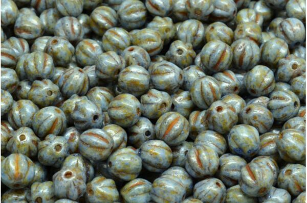 Melon Beads 6x6mm - Image 1