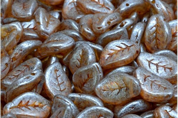 Wavy Leaf Beads 9x14mm - Image 1