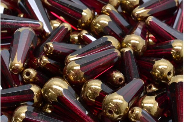 Firepolished Drop Beads 20x9mm - Image 1