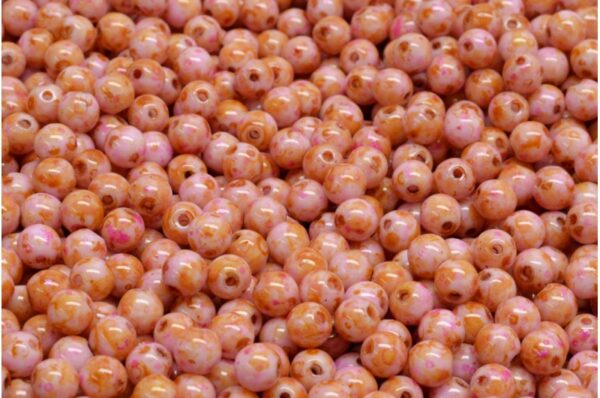 Round Druck Beads 4mm - Image 1