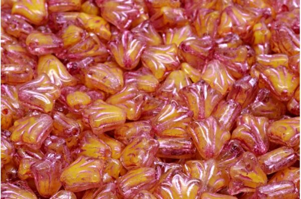 Lily Flower Beads 9x9mm - Image 1