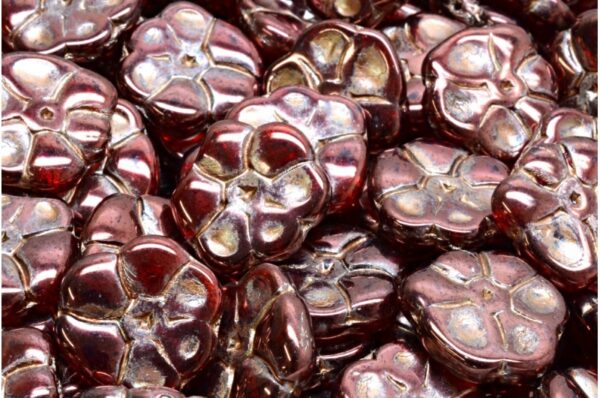 Primrose flower beads 15x15mm - Image 1