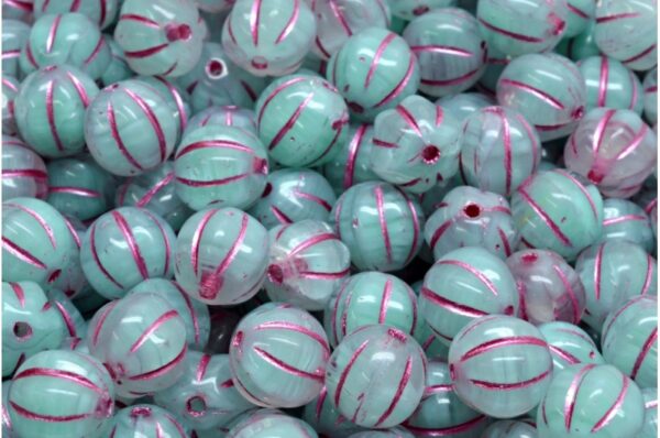 Melon Beads 8x8mm - Image 1
