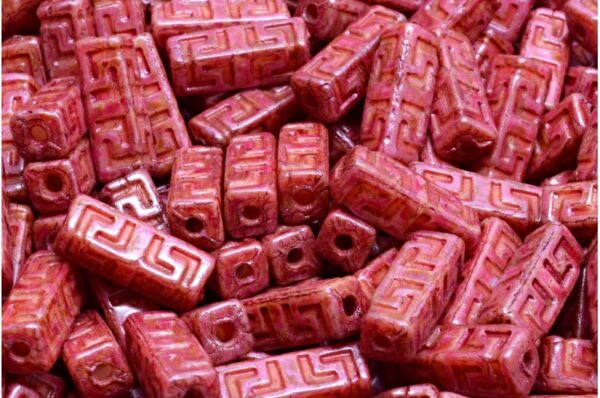 Celtic Block Beads 15x5mm Large hole - Image 1
