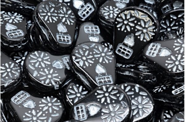 Sugar Skull Beads 20x16mm - Image 1