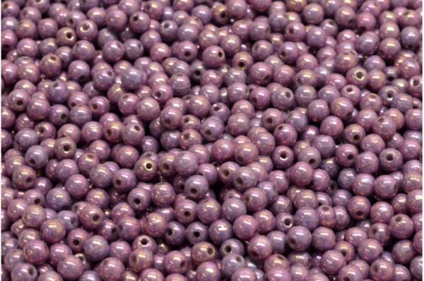 Round Druck Beads 3mm - Image 1