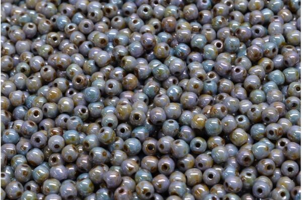 Round Druck Beads 3mm - Image 1