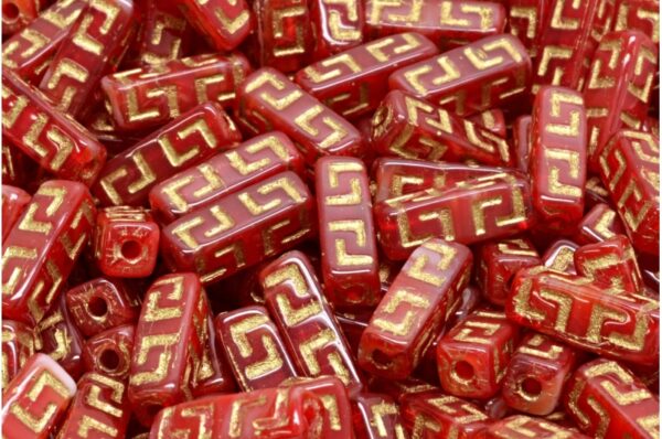 Celtic Block Beads 15x5mm Large hole - Image 1