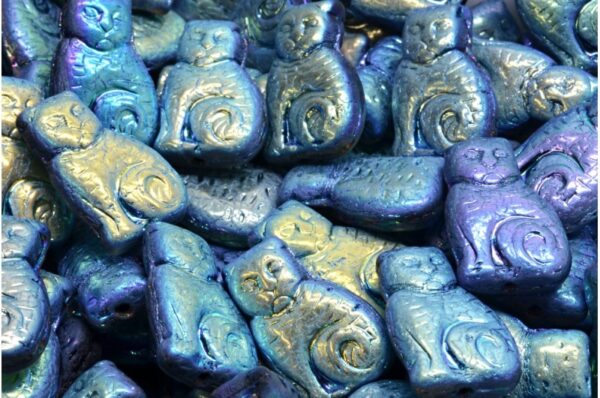 Cat beads 17x11mm - Image 1
