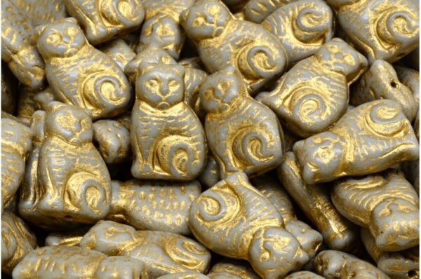 Cat beads 17x11mm - Image 1