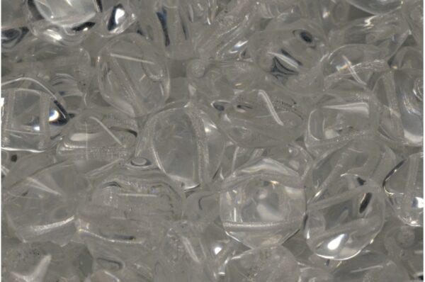 2 Holes Hexagon Pyramid Beads 12x12mm - Imagen 1