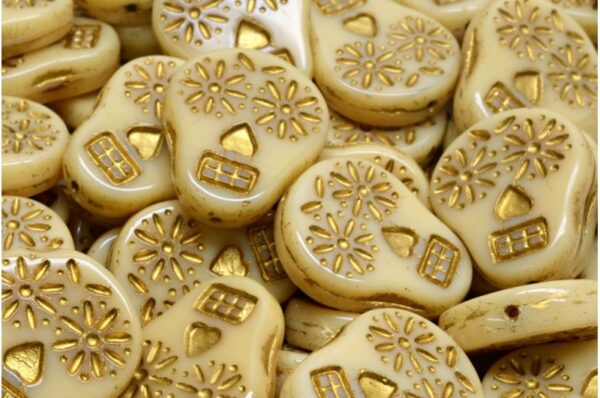 Sugar Skull Beads 20x16mm - Image 1