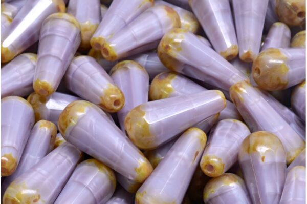 Firepolished Drop Beads 20x9mm - Image 1