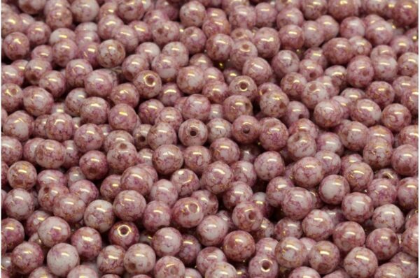 Round Druck Beads 4mm - Image 1