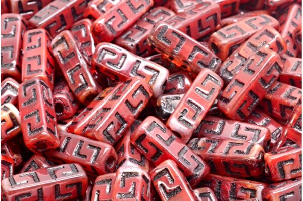 Celtic Block Beads 15x5mm Large hole - Image 1