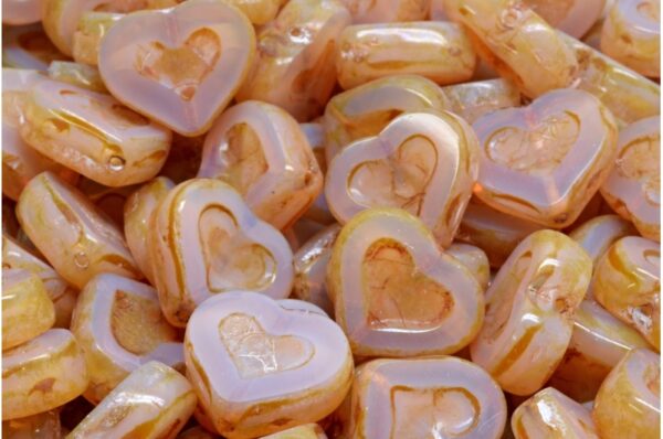 TCB Heart Beads 14x12mm - Image 1
