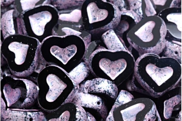 TCB Heart Beads 14x12mm - Image 1