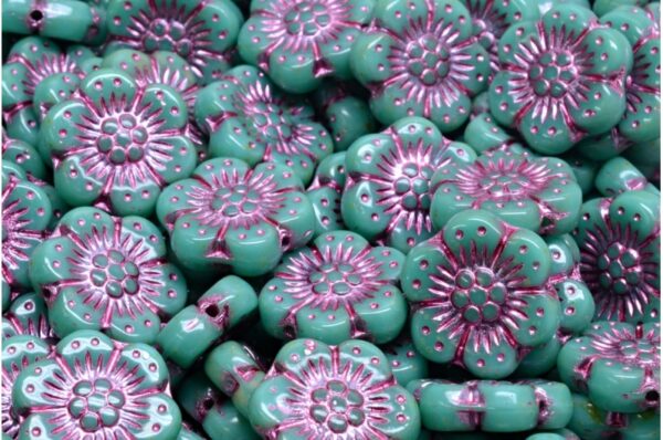 Boho Flower Beads 14x14mm - Image 1