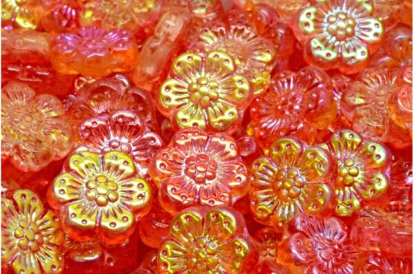 Boho Flower Beads 14x14mm - Image 1