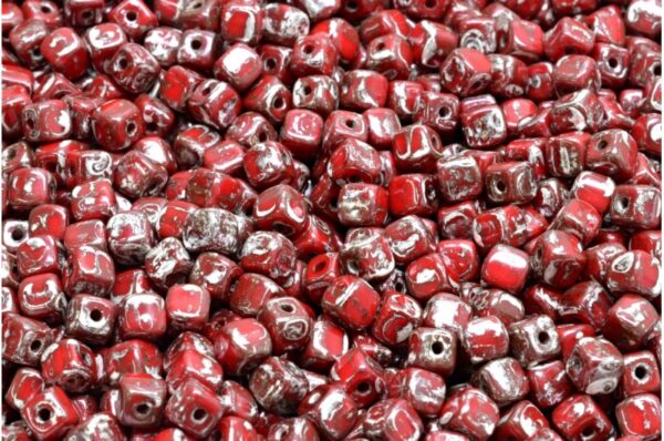 Cube Beads 4x4mm - Image 1