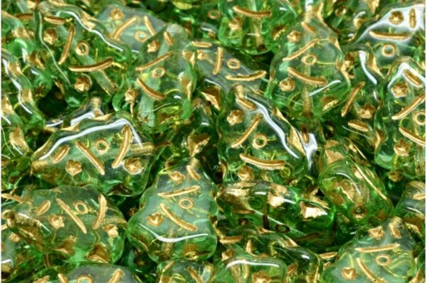 Christmas Tree Beads 17x12mm - Image 1