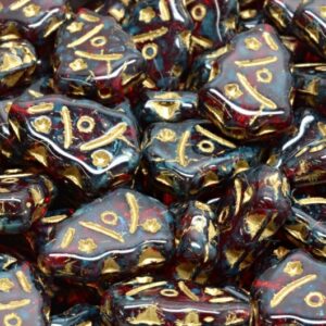 Christmas Tree Beads 17x12mm