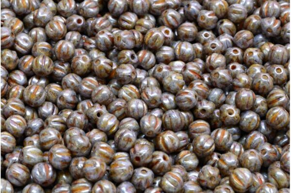 Melon Beads 4x4mm - Image 1