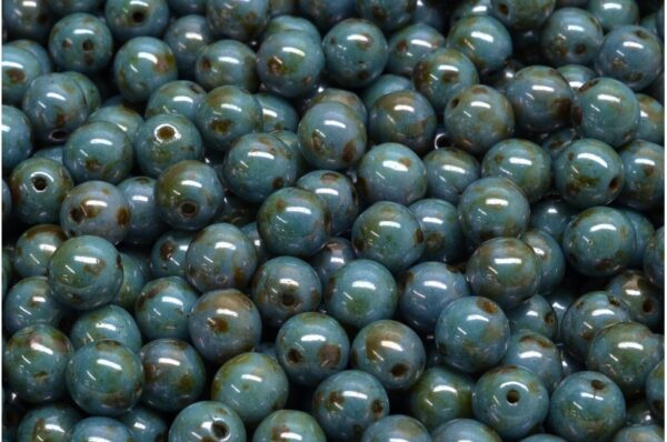 Round Druck Beads 6mm - Image 1