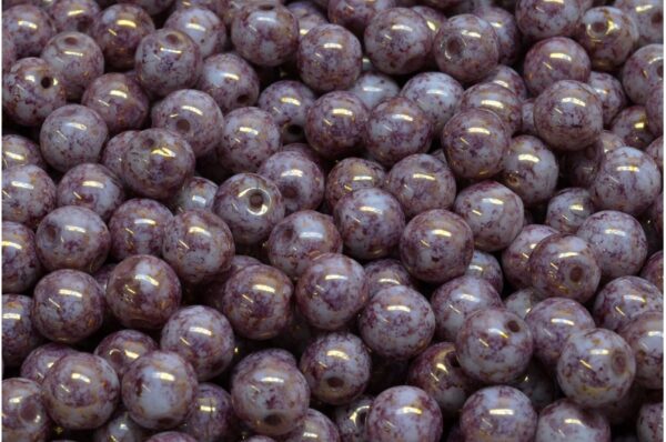 Round Druck Beads 6mm - Image 1