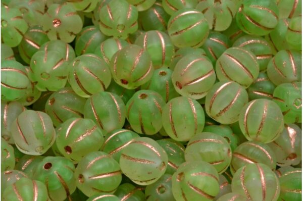 Melon Beads 8x8mm - Image 1