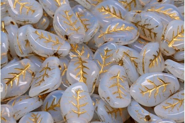 Wavy Leaf Beads 9x14mm - Image 1